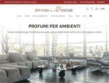 Tablet Screenshot of officinadelleessenze.com